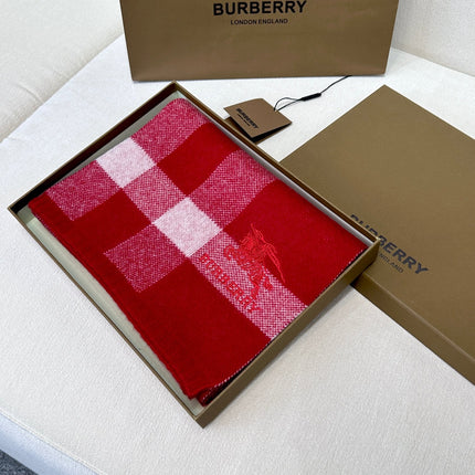 SCARF 190 CM IN CHERRY RED CASHMERE  398397