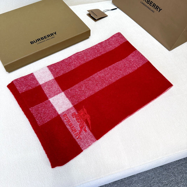 SCARF 190 CM IN CHERRY RED CASHMERE  398397