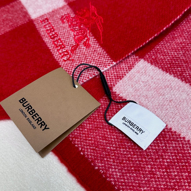 SCARF 190 CM IN CHERRY RED CASHMERE  398397