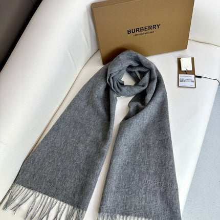 SCARF 180 CM IN GRAPHITE GRAY CASHMERE 398415