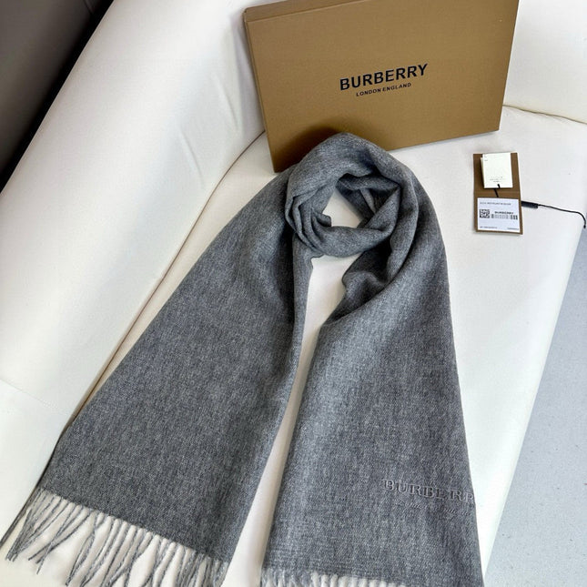 SCARF 180 CM IN GRAPHITE GRAY CASHMERE 398415