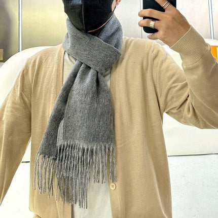 SCARF 180 CM IN GRAPHITE GRAY CASHMERE 398415