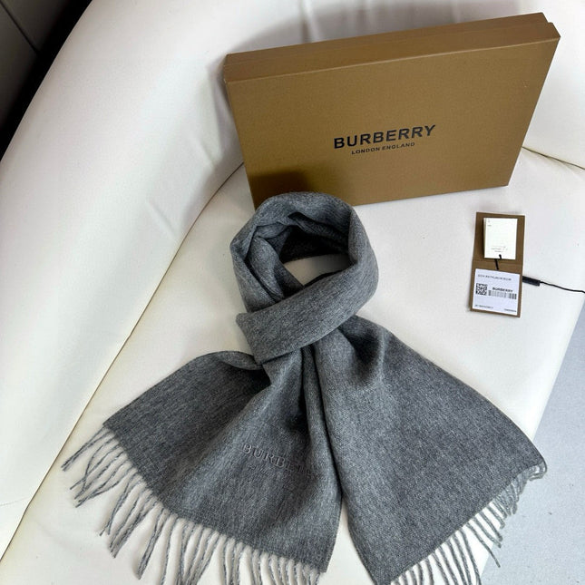 SCARF 180 CM IN GRAPHITE GRAY CASHMERE 398415
