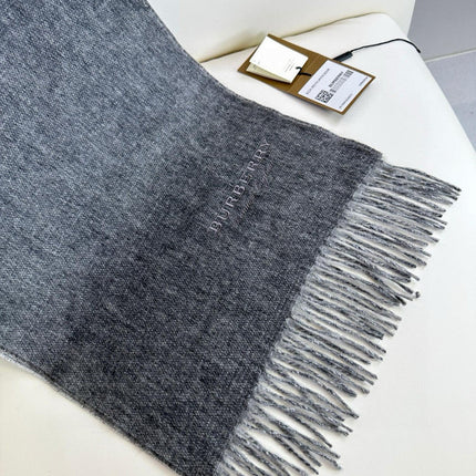 SCARF 180 CM IN GRAPHITE GRAY CASHMERE 398415