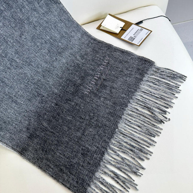 SCARF 180 CM IN GRAPHITE GRAY CASHMERE 398415