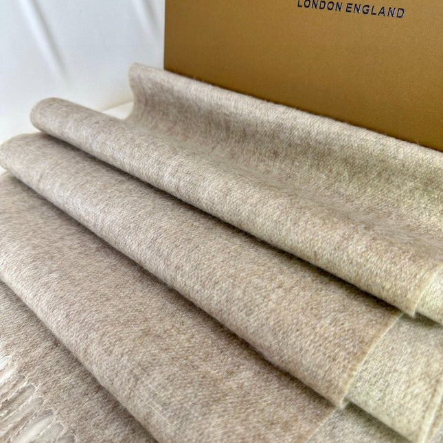 SCARF 180 CM IN TAN BROWN CASHMERE 398417