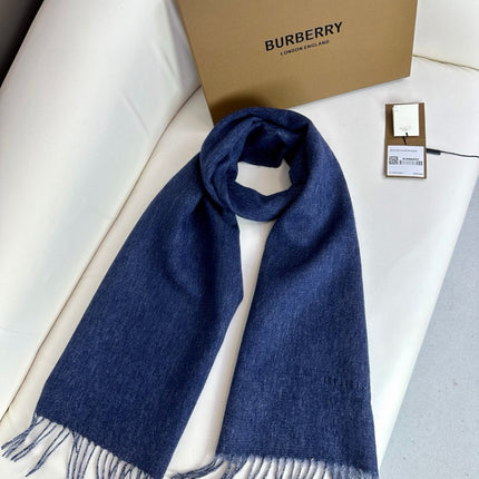 SCARF 180 CM IN NAVY BLUE CASHMERE 398419