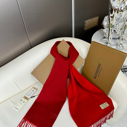 SCARF 180 CM IN CHERRY RED CASHMERE 398420