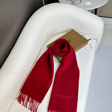SCARF 180 CM IN CHERRY RED CASHMERE 398420