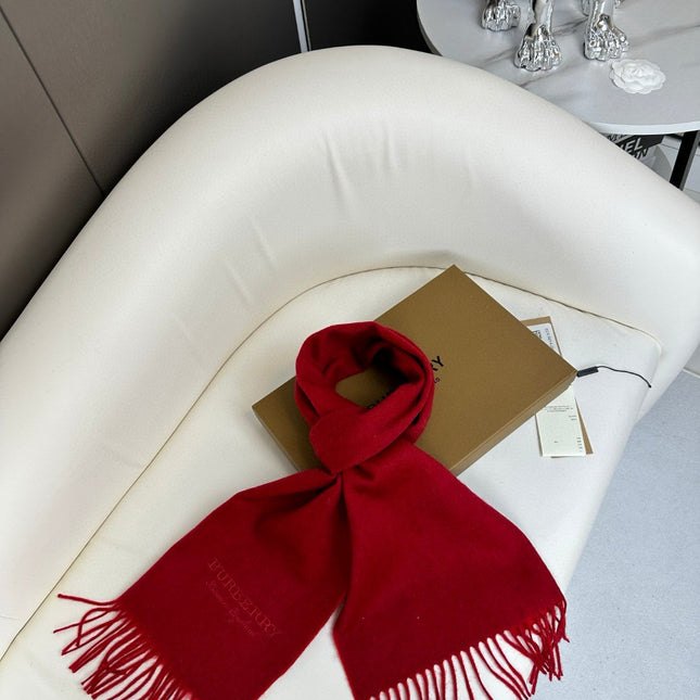 SCARF 180 CM IN CHERRY RED CASHMERE 398420