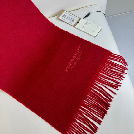 SCARF 180 CM IN CHERRY RED CASHMERE 398420