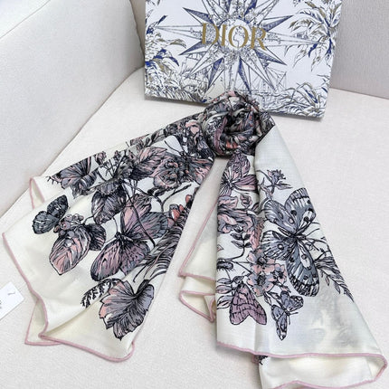 SQUARE SCARF 140 CM IN COLORFUL CASHMERE AND SILK 403837