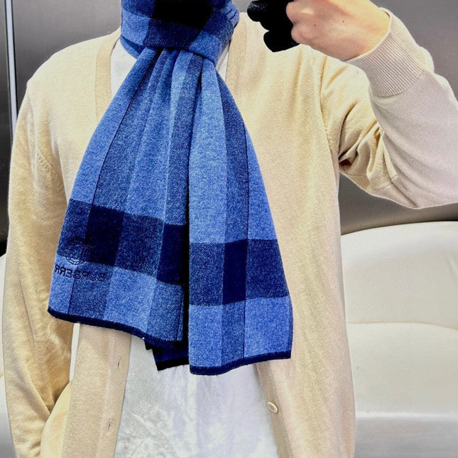 SCARF 180 CM IN TRUE BLUE CASHMERE 403869