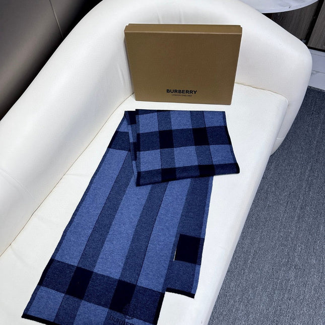 SCARF 180 CM IN TRUE BLUE CASHMERE 403869