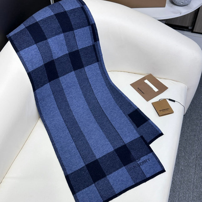 SCARF 180 CM IN TRUE BLUE CASHMERE 403869