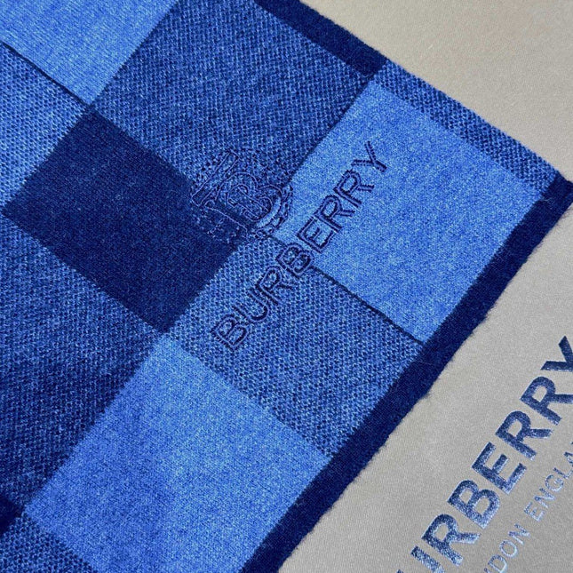 SCARF 180 CM IN TRUE BLUE CASHMERE 403869