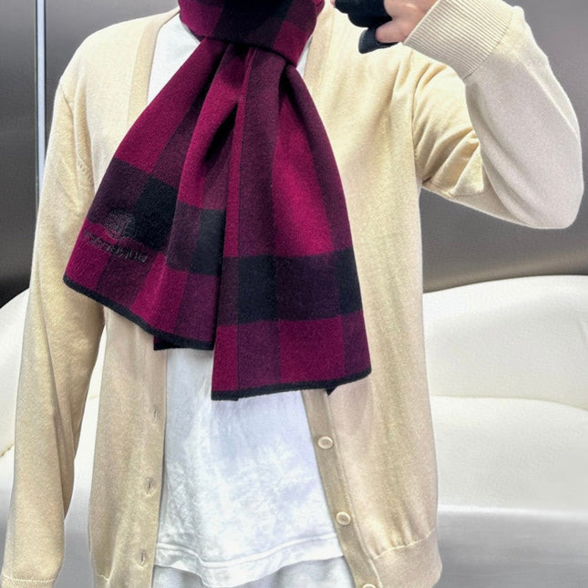 SCARF 180 CM IN MULBERRY PURPLE CASHMERE 403871