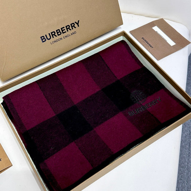 SCARF 180 CM IN MULBERRY PURPLE CASHMERE 403871
