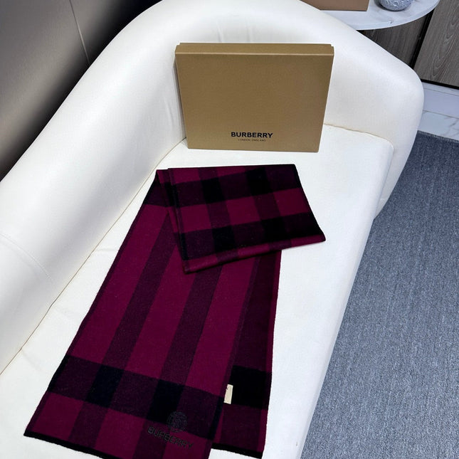 SCARF 180 CM IN MULBERRY PURPLE CASHMERE 403871