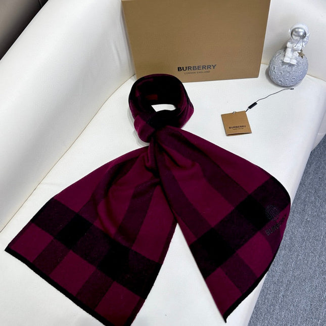 SCARF 180 CM IN MULBERRY PURPLE CASHMERE 403871