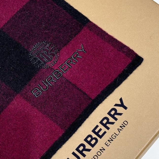 SCARF 180 CM IN MULBERRY PURPLE CASHMERE 403871