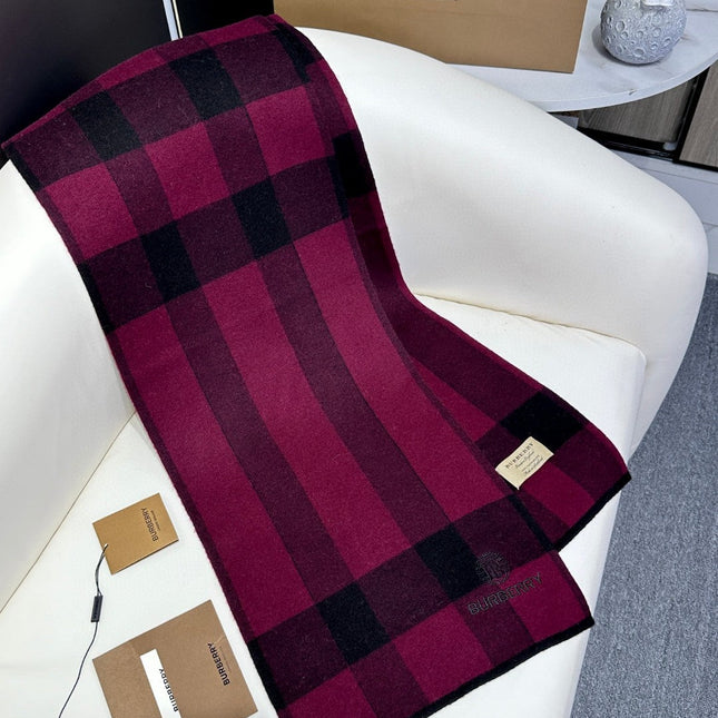 SCARF 180 CM IN MULBERRY PURPLE CASHMERE 403871