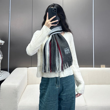 SCARF 180 CM IN DARK GRAY CASHMERE 410156