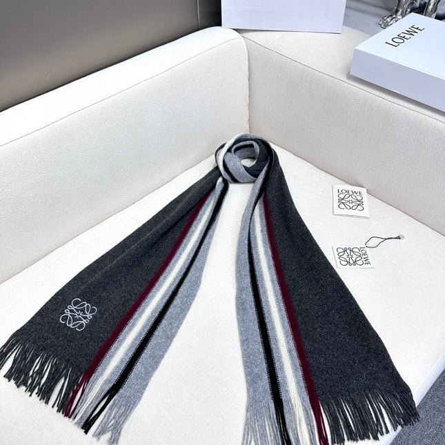SCARF 180 CM IN DARK GRAY CASHMERE 410156