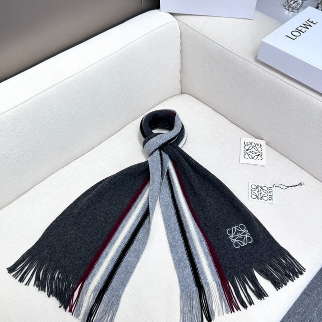 SCARF 180 CM IN DARK GRAY CASHMERE 410156