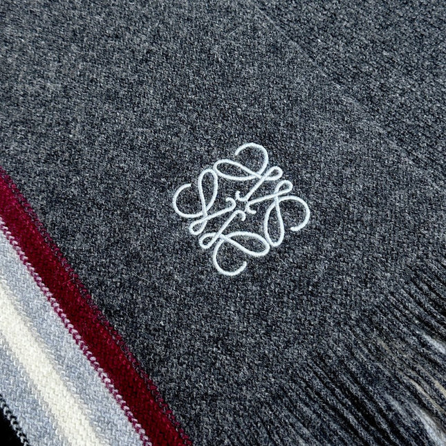 SCARF 180 CM IN DARK GRAY CASHMERE 410156