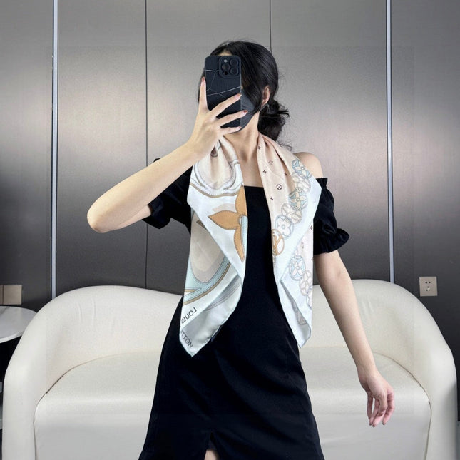 LV SCARF 90 CM IN SILK 719999