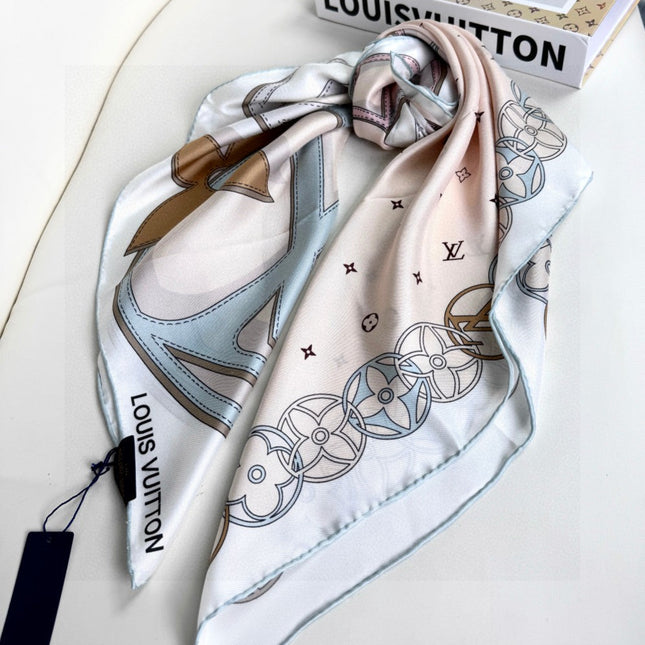 LV SCARF 90 CM IN SILK 719999