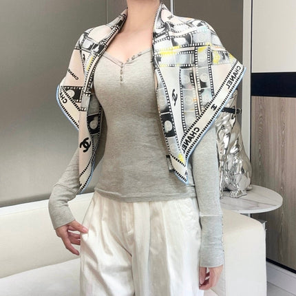 CHANEL 25S SCARF 88 IN SILK 737190