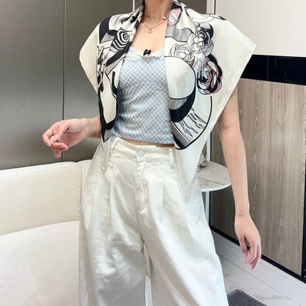 CHANEL 25S SCARF 90 IN SILK 718599
