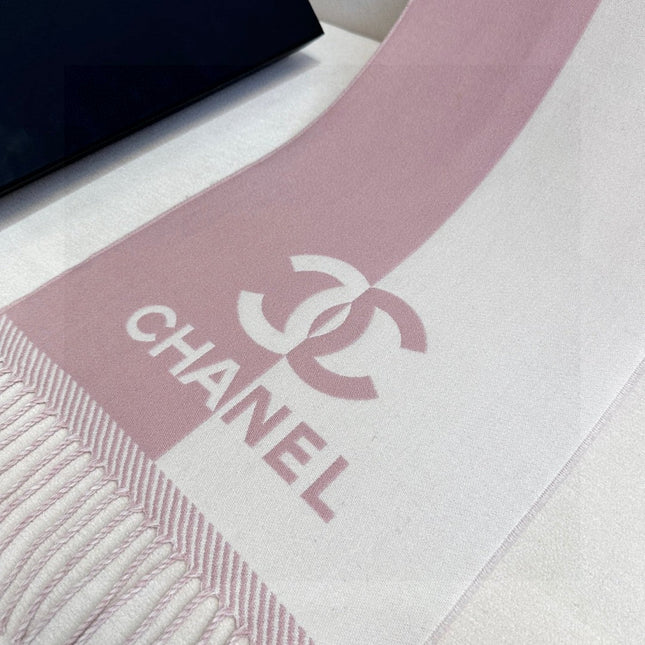 CHANEL 25S SCARF 184 IN MERINO WOOL 727322