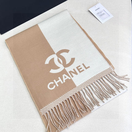 CHANEL 25S SCARF 184 IN MERINO WOOL 727323