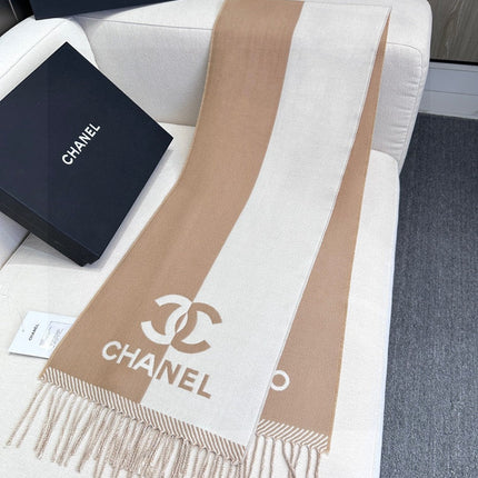 CHANEL 25S SCARF 184 IN MERINO WOOL 727323