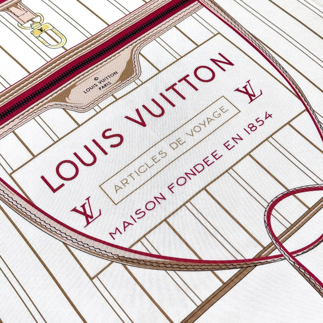 LV SCARF 90 CM IN SILK 737304