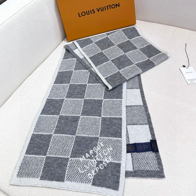LV SCARF 180 CM IN CASHMERE 682078