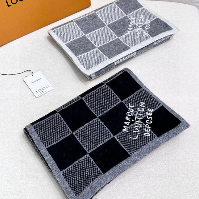 LV SCARF 180 CM IN CASHMERE 682078
