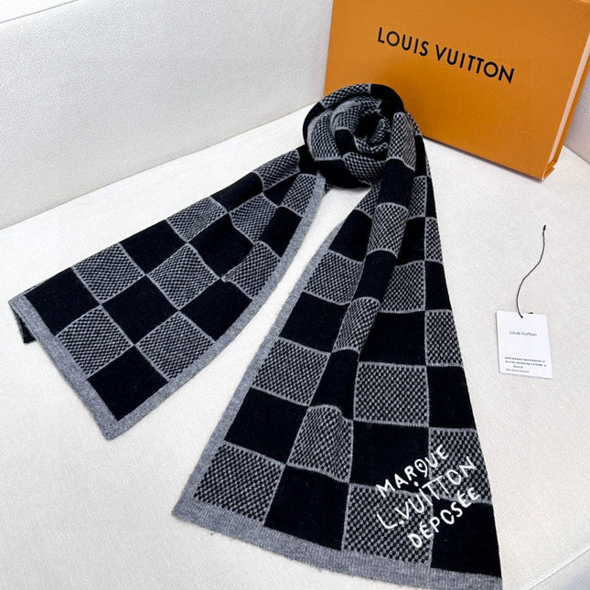 LV SCARF 180 CM IN CASHMERE 682079