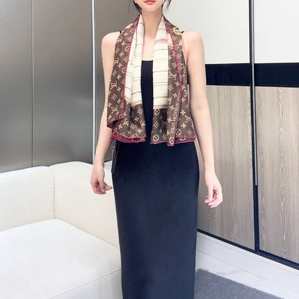 LV SCARF 140 CM IN SILK 721536