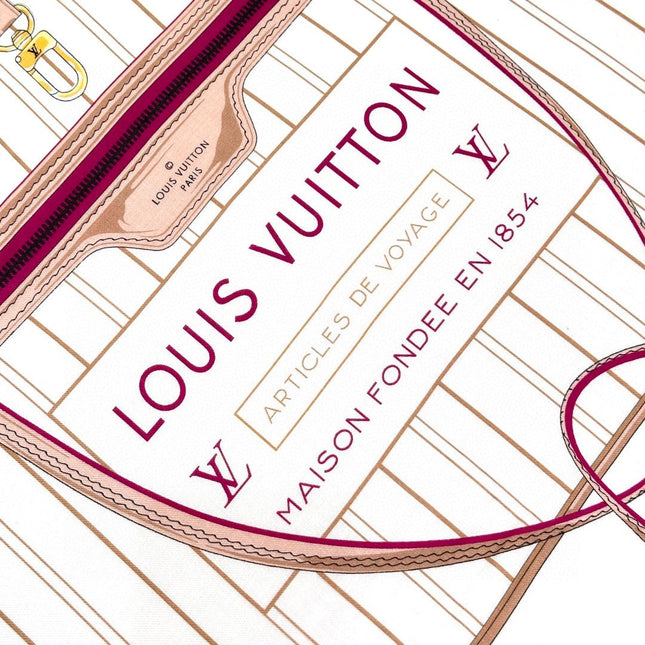 LV SCARF 140 CM IN SILK 721536