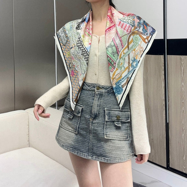 HERMES 25S SCARF 90 IN SILK 726442