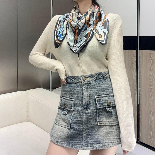 HERMES 25S SCARF 90 IN SILK 726443