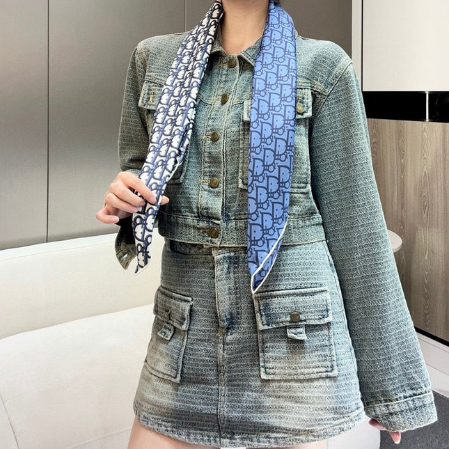 DIOR SCARF 90 CM IN SILK FABRIC 721513