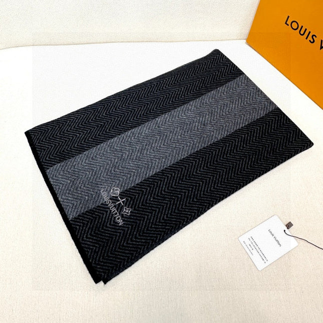 LV SCARF 180 CM IN CASHMERE 714295