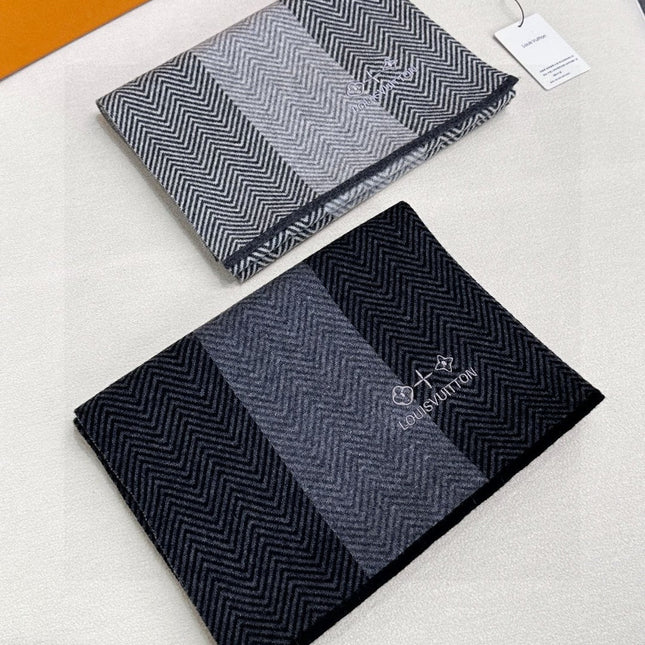 LV SCARF 180 CM IN CASHMERE 714295