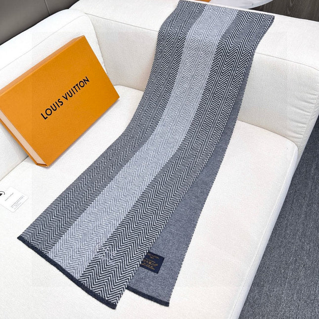 LV SCARF 180 CM IN CASHMERE 714296