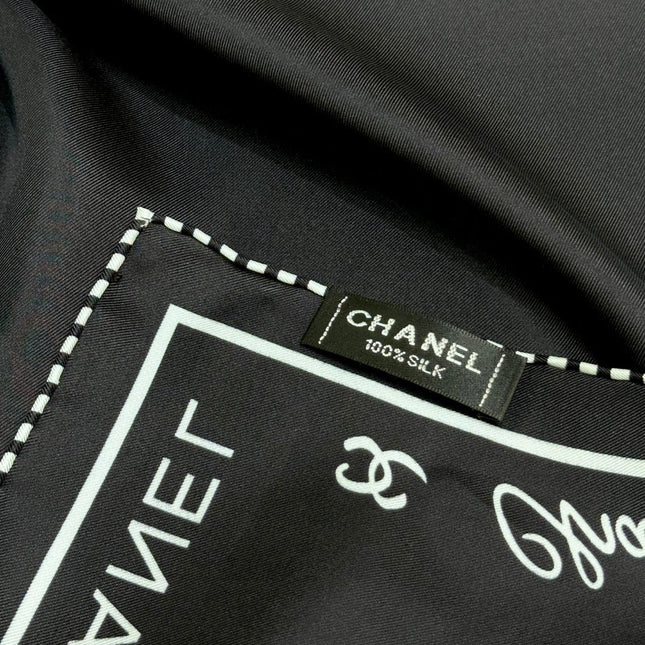 CHANEL 25S SCARF 90 IN SILK 732123